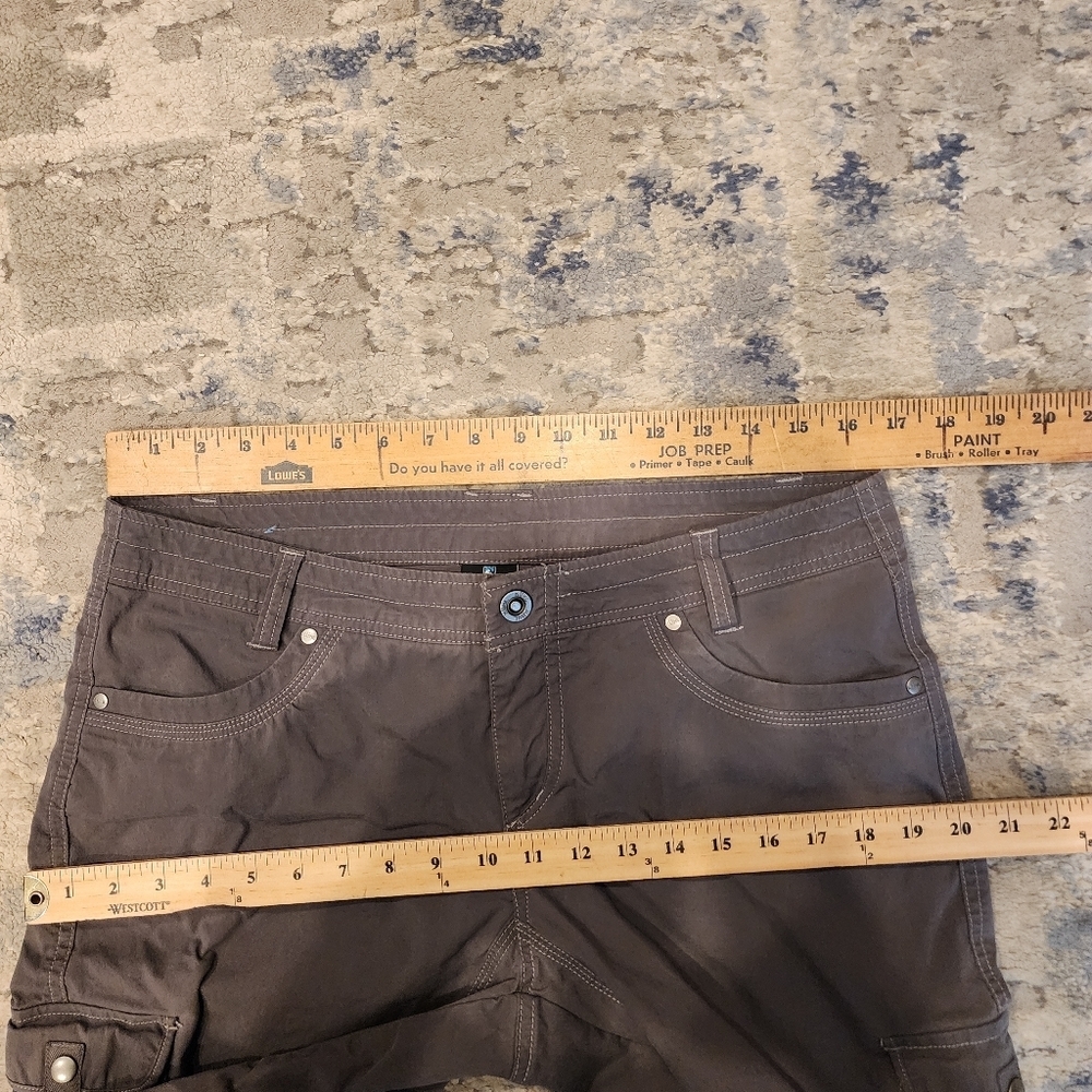 Kuhl Splash Cargo Bermuda Hiking Grey Shorts 6 Pockets Women's Size 12 - Picture 4 of 16
